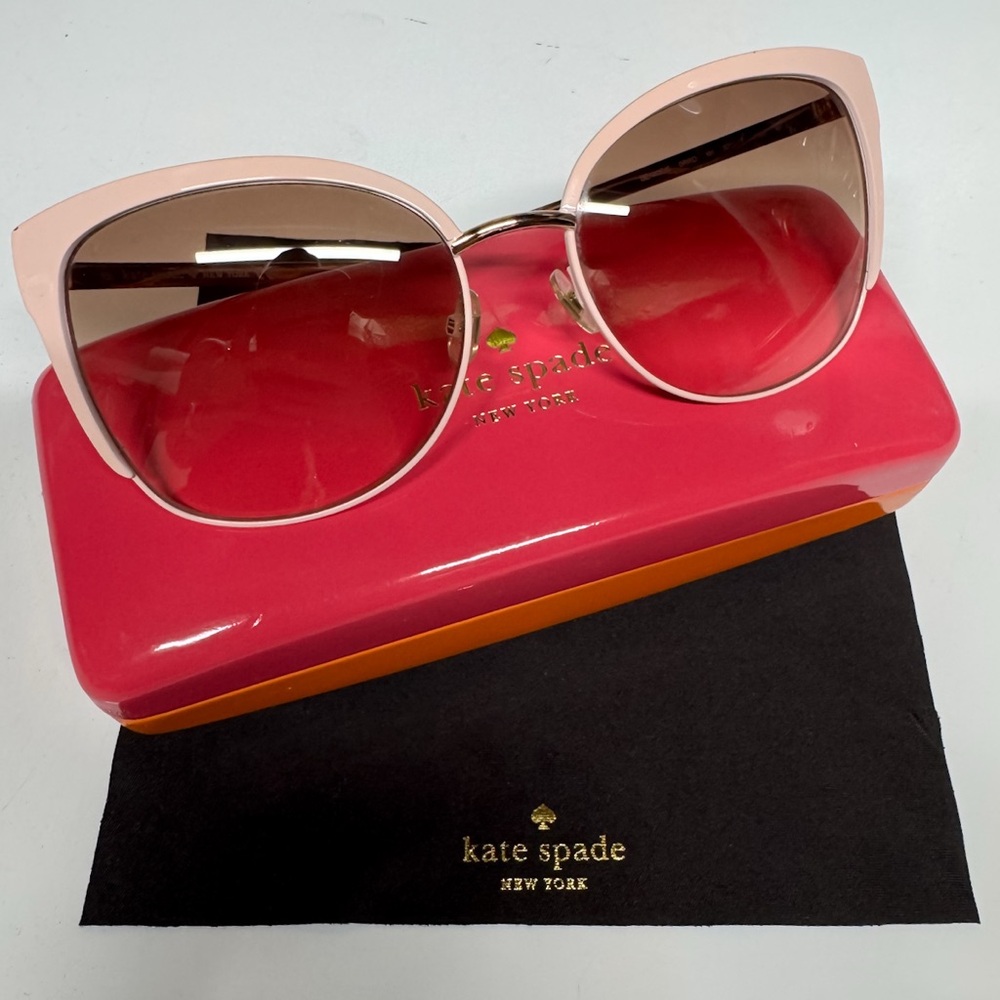 KATE SPADE NEW YORK GENICE/S 0RRD PEACH GOLD GRADIENT SUNGLASSES